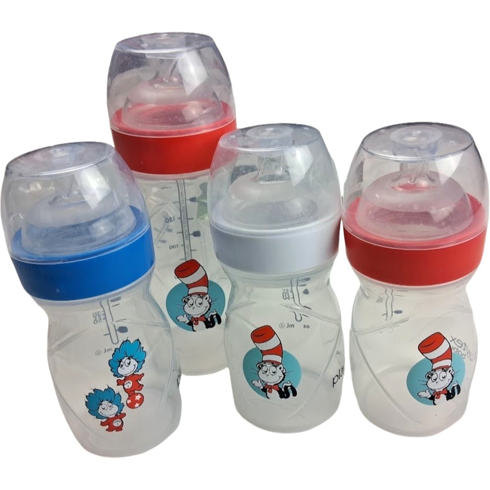 Playtex Dr. Seuss Baby Anti-Colic Nurser Drop In Bottles Lot Liners Unisex 4 8